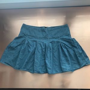 Cute blue jean skater skirt circle